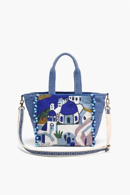 Santorini Sky Mini Tote sold by America & Beyond