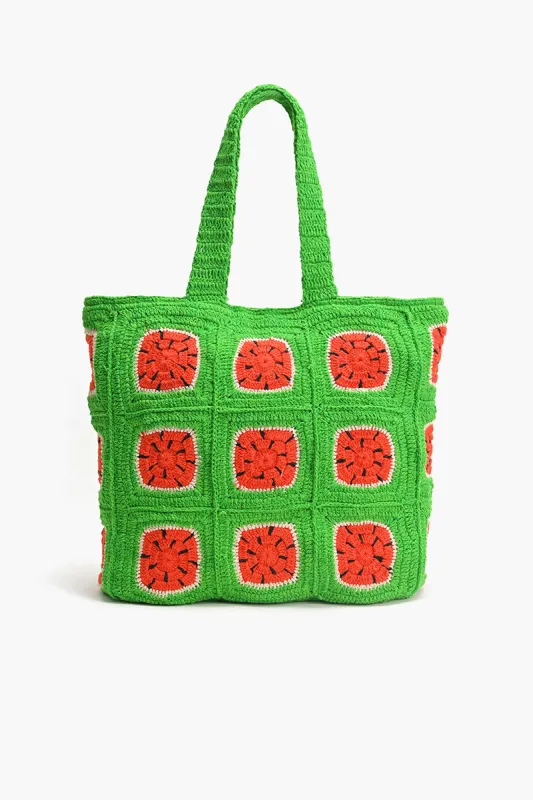 Watermelon Crochet Beach Tote sold by America & Beyond