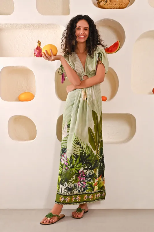 Olivia Printed Maxi Dress sold by America & Beyond