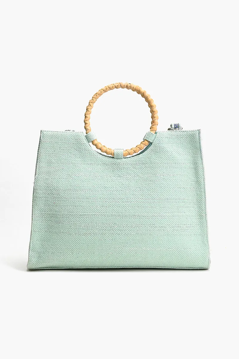 Periwinkle Blue Butterfly Tote sold by America & Beyond product image thumbnail 4