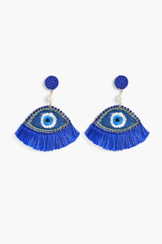 Forever Greece Evil Eye Earrings sold by America & Beyond