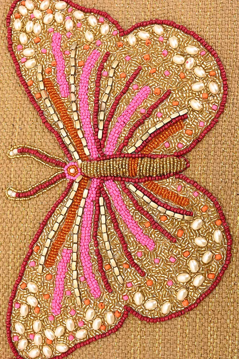 Embellished Shopper Tote Butterfly sold by America & Beyond product image thumbnail 2