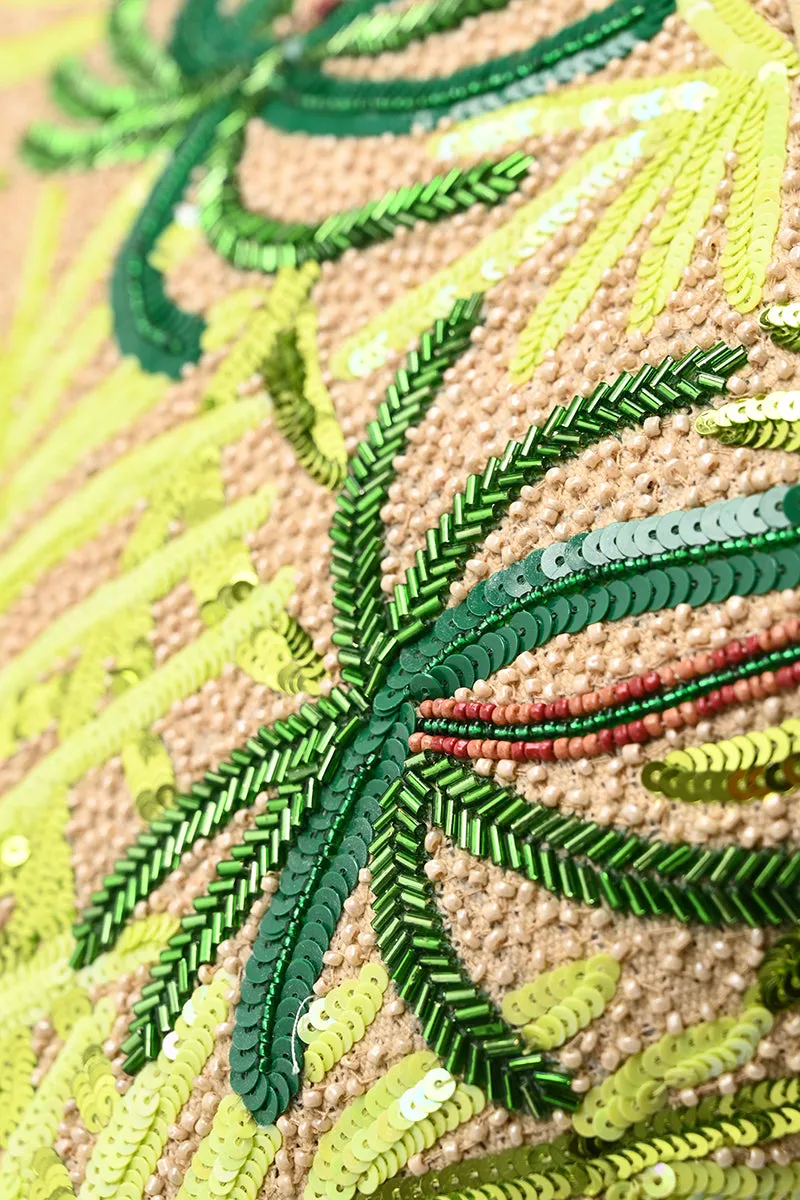 Palm Tree Beaded Mini Tote sold by America & Beyond product image thumbnail 2