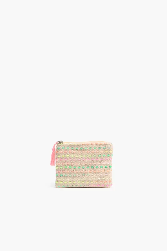 Bright Stripe Coin Pouch sold by America & Beyond