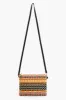 Mexican Striped Spring Top Zip Clutch sold by America & Beyond