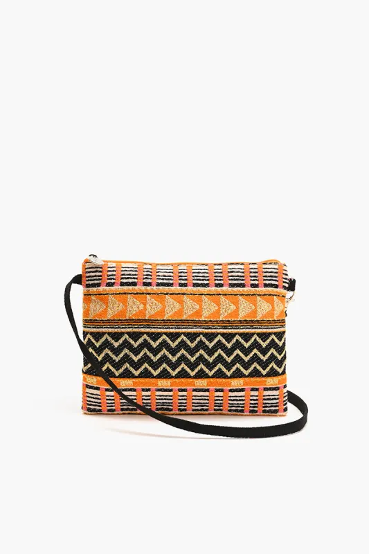 Mexican Striped Spring Top Zip Clutch sold by America & Beyond
