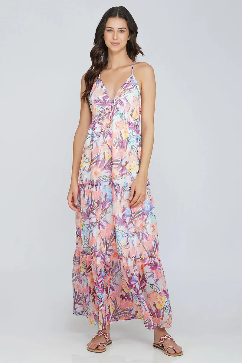 Passion Flower Maxi Dress sold by America & Beyond