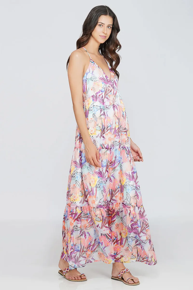 Passion Flower Maxi Dress sold by America & Beyond product image thumbnail 4