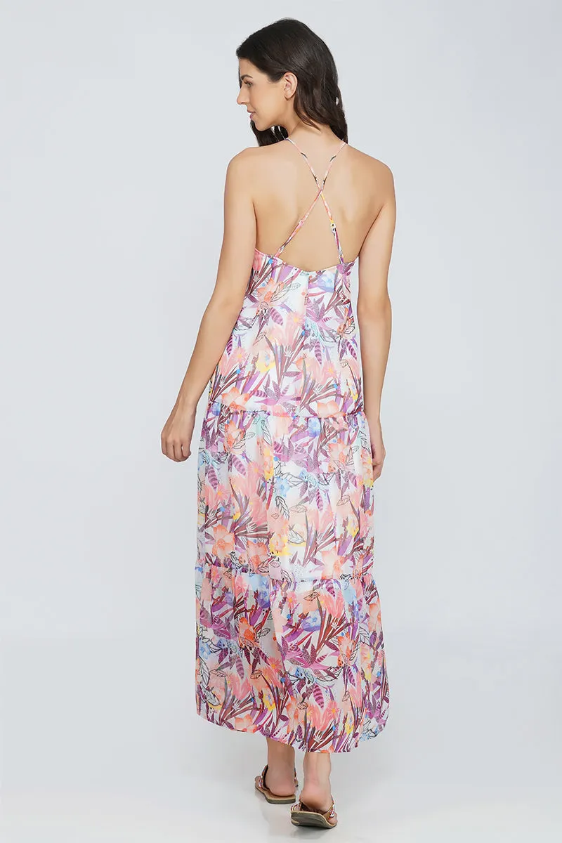 Passion Flower Maxi Dress sold by America & Beyond product image thumbnail 3
