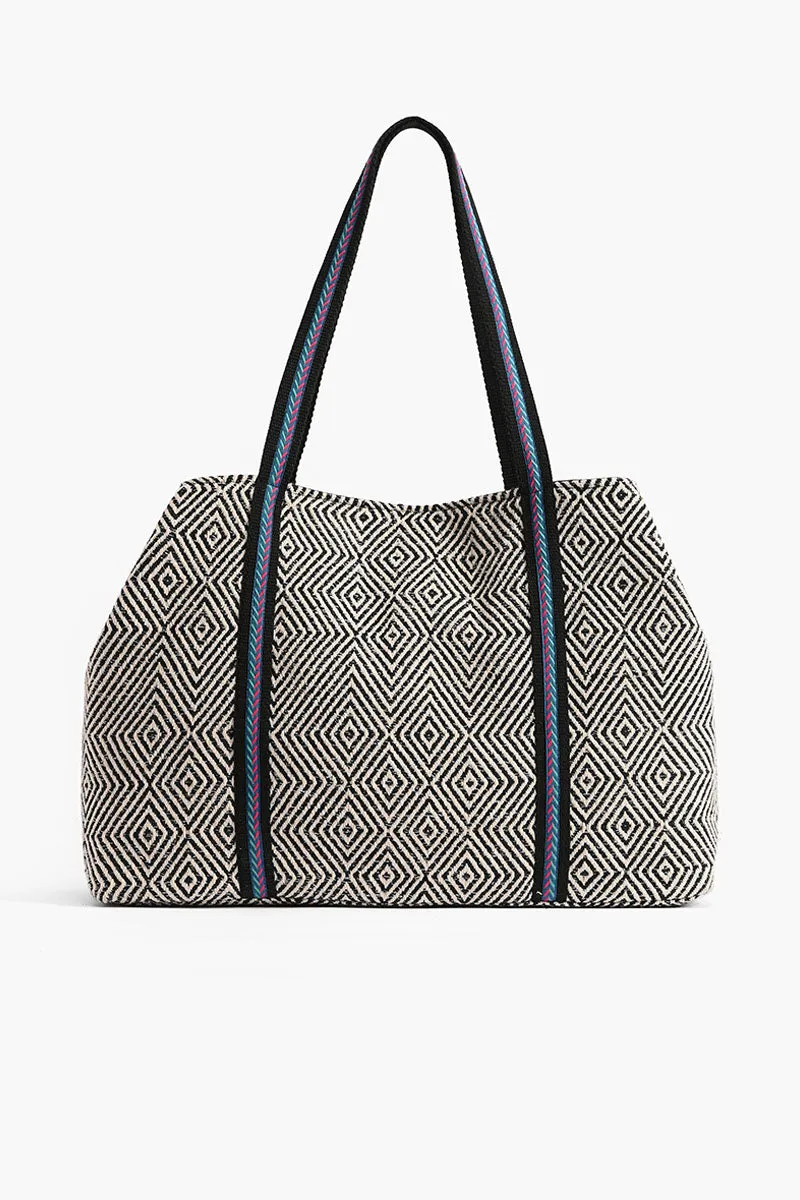 Enchanted Beaded Tote-Hand Beaded Vibrant Large Tote For Women sold by America & Beyond product image thumbnail 4