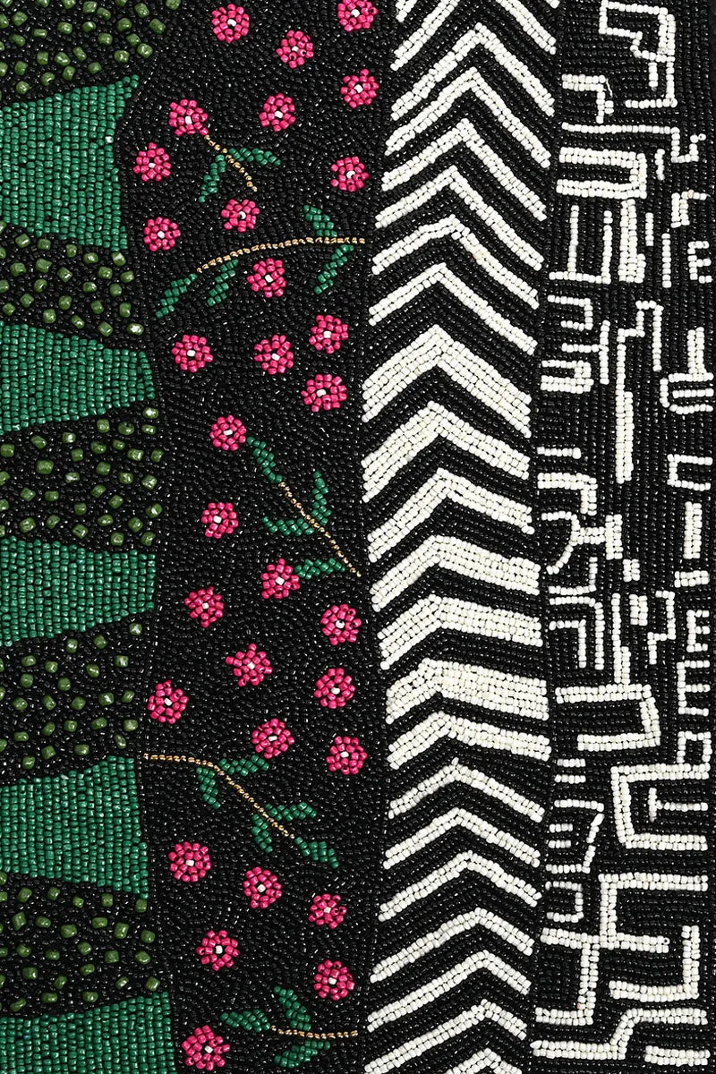 Enchanted Beaded Tote-Hand Beaded Vibrant Large Tote For Women sold by America & Beyond product image thumbnail 2