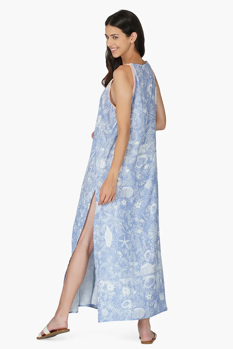 Blue Seashell Dress sold by America & Beyond product image thumbnail 4