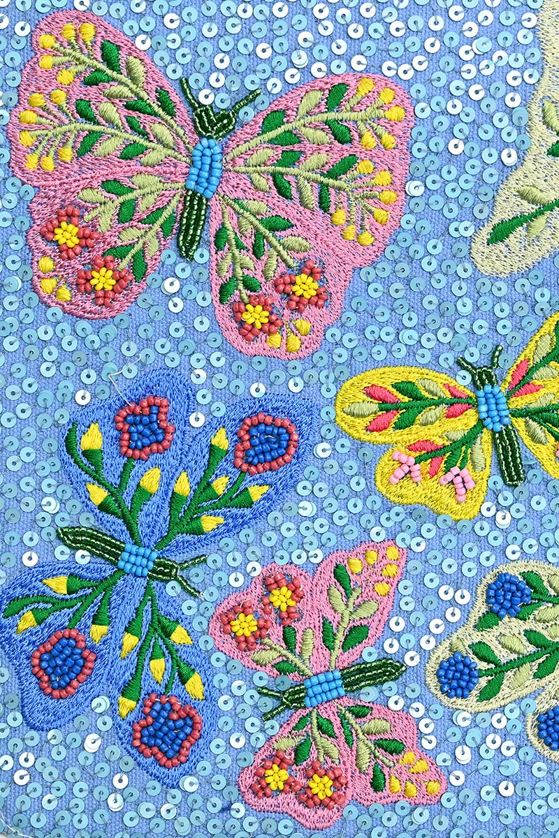 Azure Butterfly Ballet Shoulder Bag sold by America & Beyond product image thumbnail 2