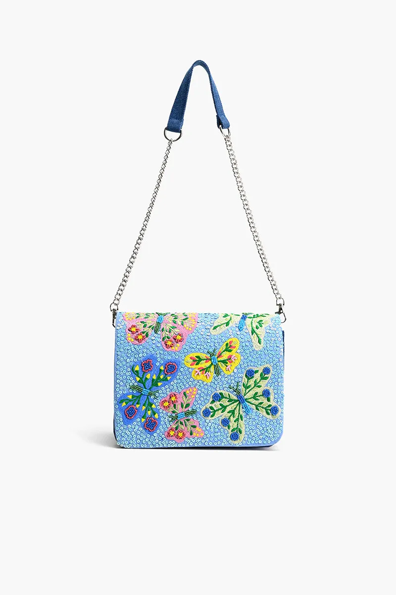 Azure Butterfly Ballet Shoulder Bag sold by America & Beyond