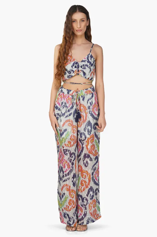 Multi Abstract Gloria Pant sold by America & Beyond