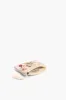 Rose Gold Beaded Bee Embellished Mini Pouches sold by America & Beyond