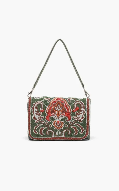 Calla Embellished Shoulder Bag sold by America & Beyond