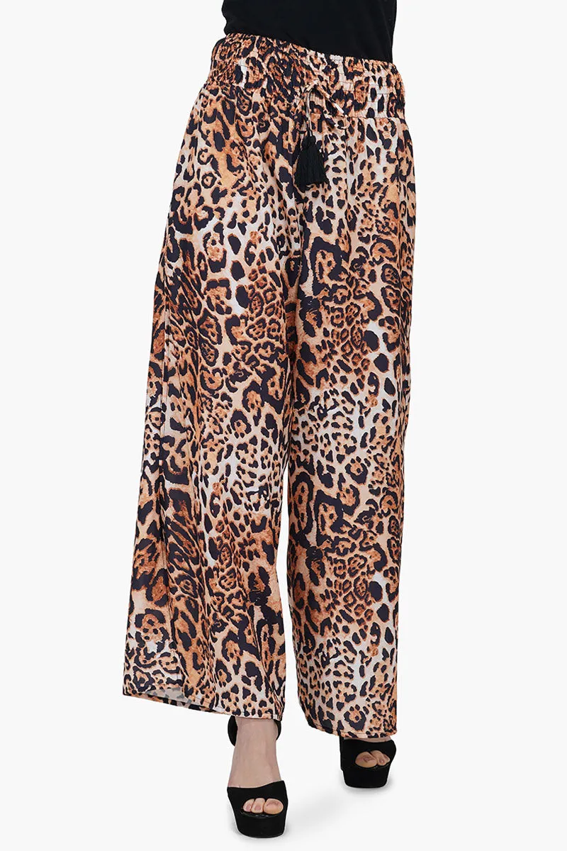 Brown Leopard Pants sold by America & Beyond product image thumbnail 5