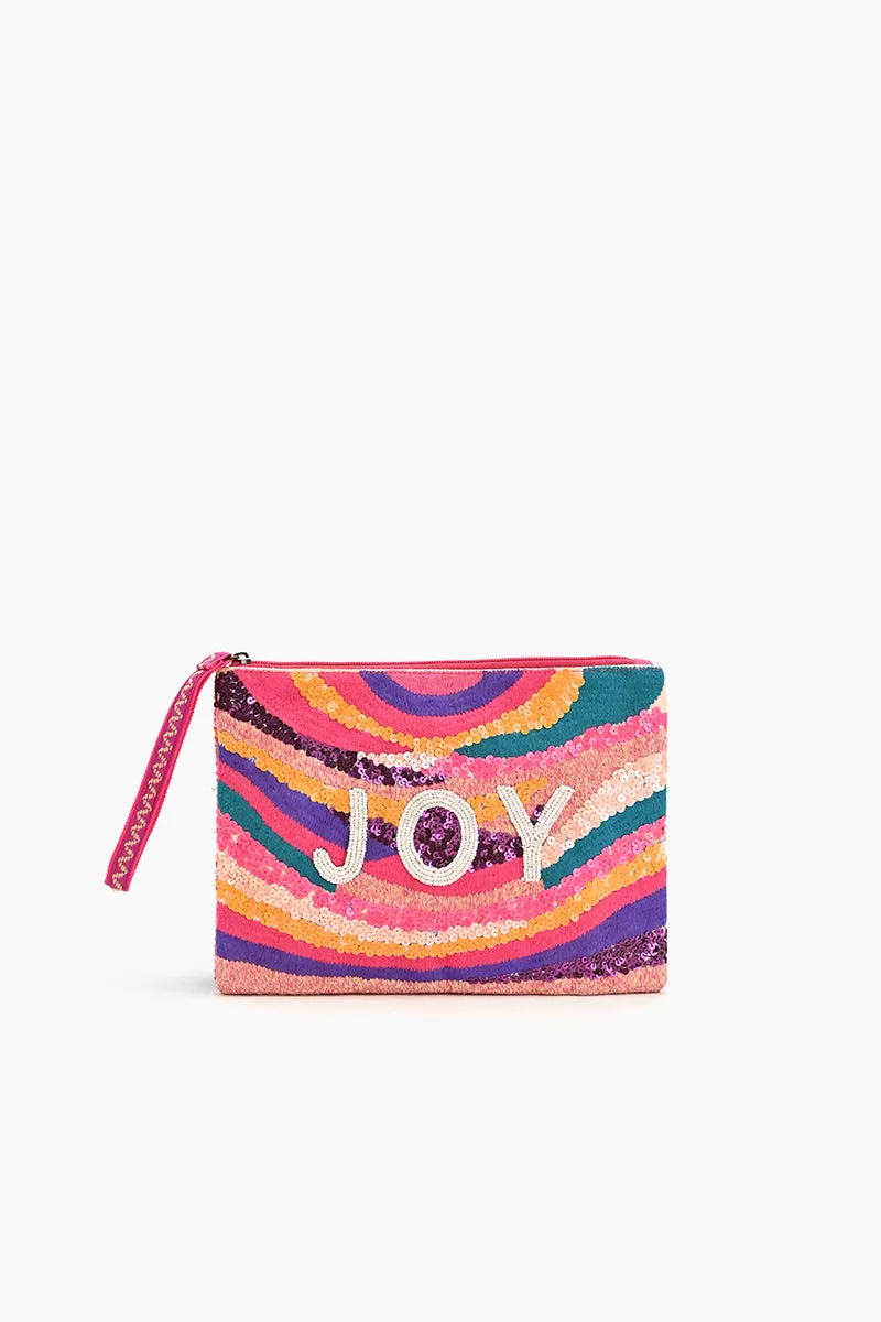 Joy Embellished Wristlet Clutch sold by America & Beyond