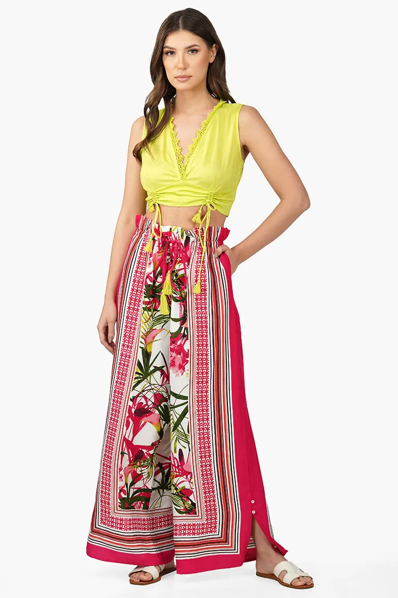 Paradise Floral Printed Pants sold by America & Beyond