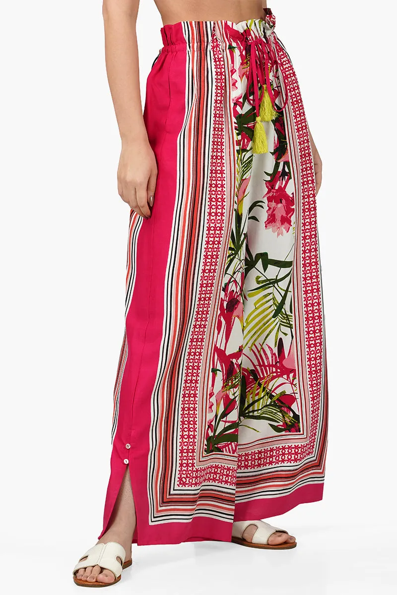 Paradise Floral Printed Pants sold by America & Beyond product image thumbnail 2