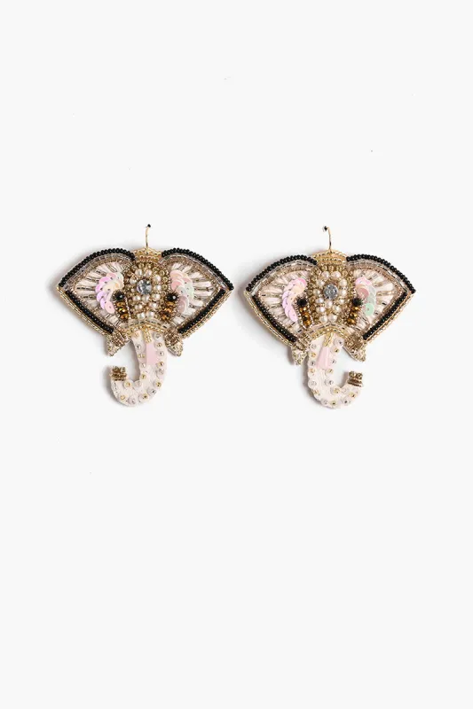 Elephant Beaded Earrings sold by America & Beyond