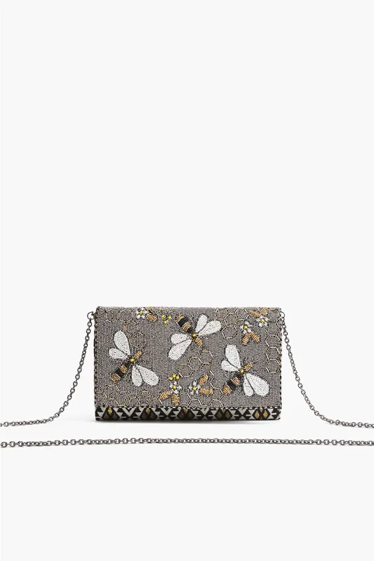 Honey Bee Embellished Clutch sold by America & Beyond