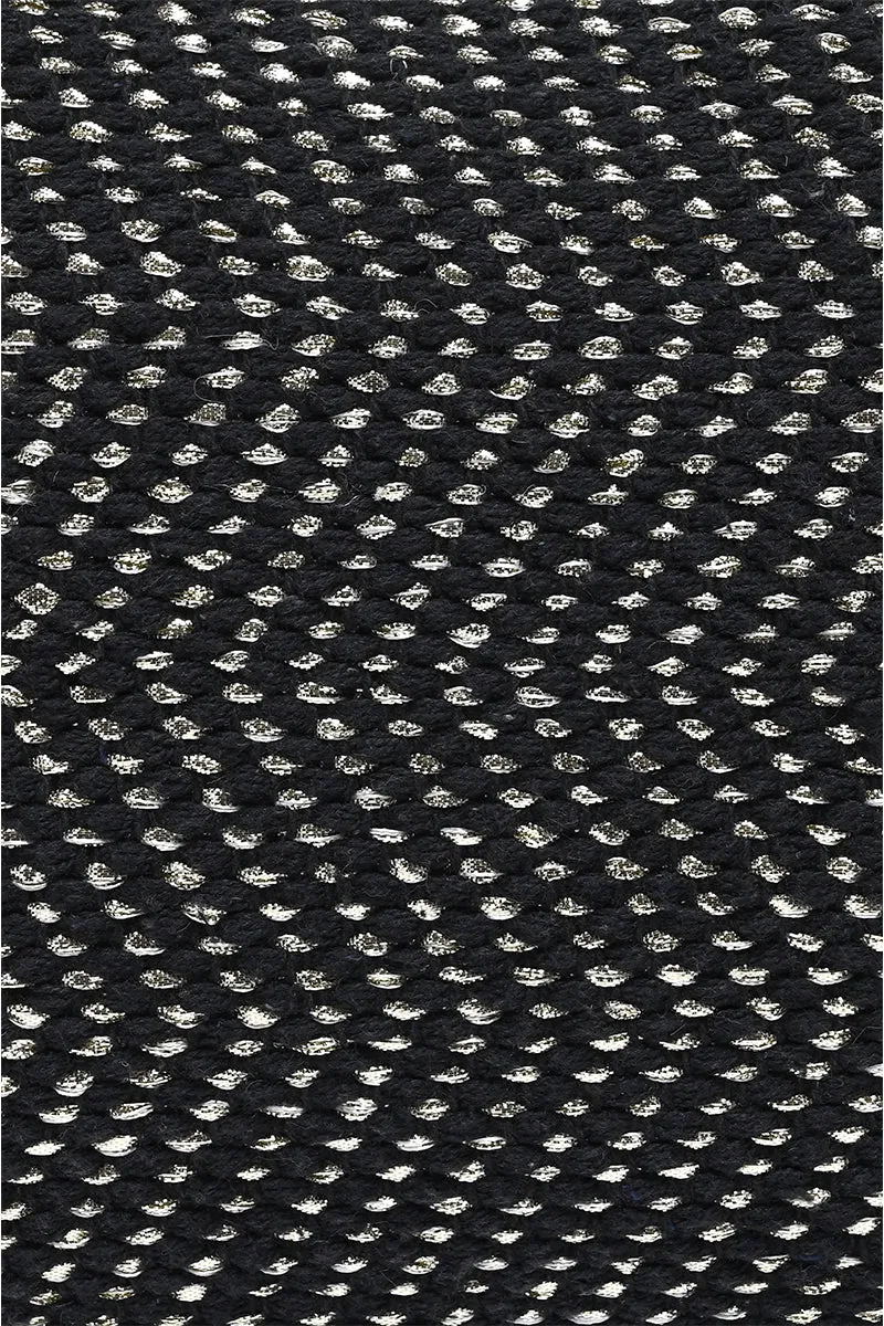 Midnight Lurex Wicker Handle Tote sold by America & Beyond product image thumbnail 2