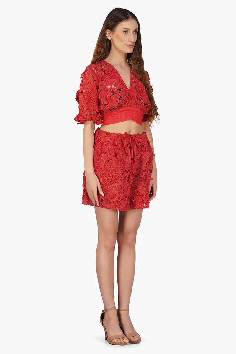 Rose Charm Lace Top sold by America & Beyond product image thumbnail 2