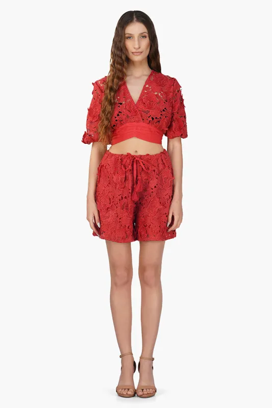 Rose Charm Lace Top sold by America & Beyond