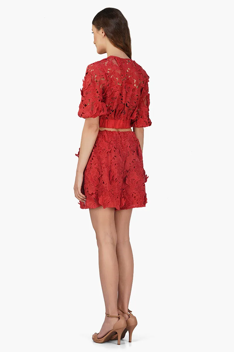 Rose Charm Lace Top sold by America & Beyond product image thumbnail 4