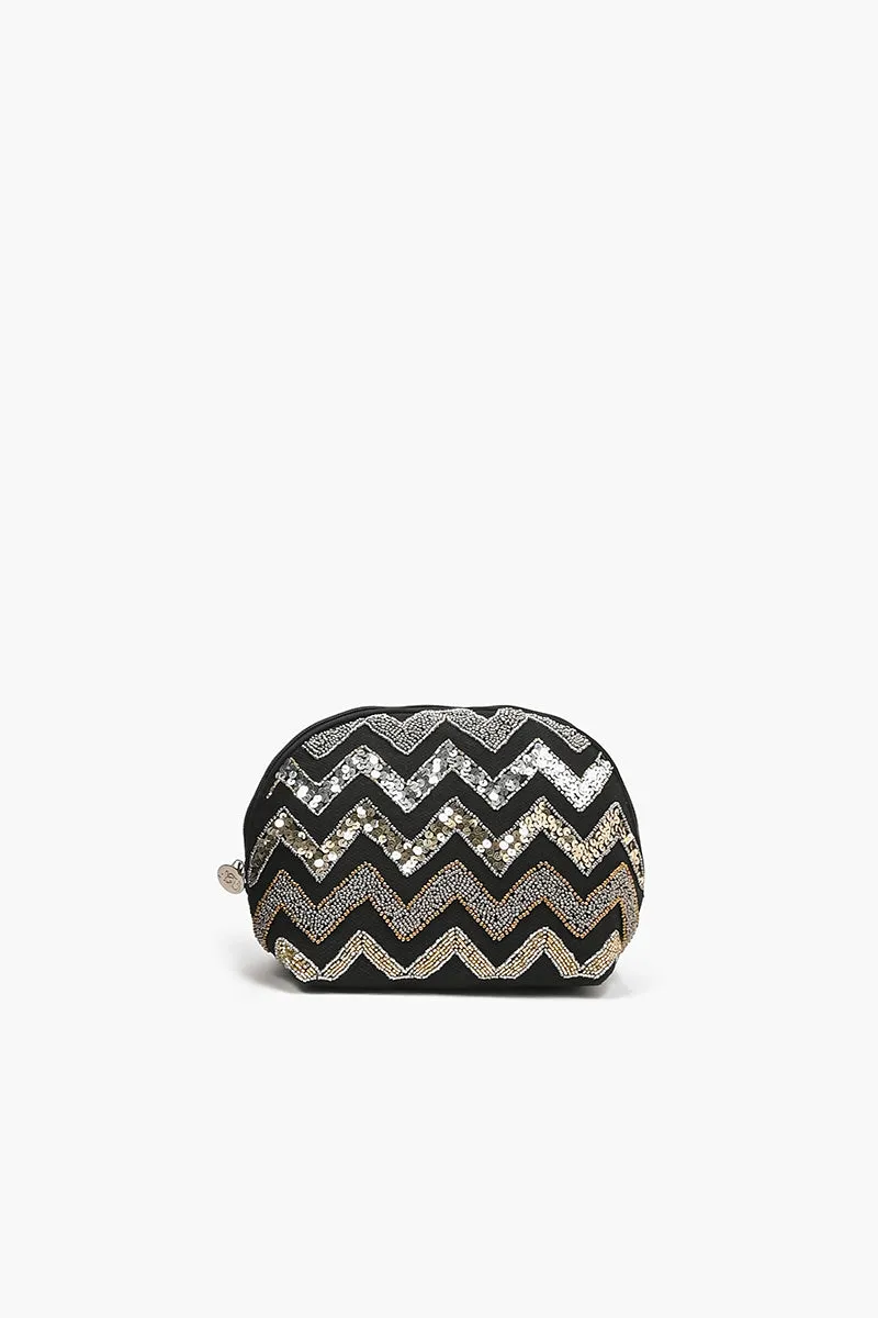 Weekend Travel Bag with Pouch Blk Chevron sold by America & Beyond product image thumbnail 3