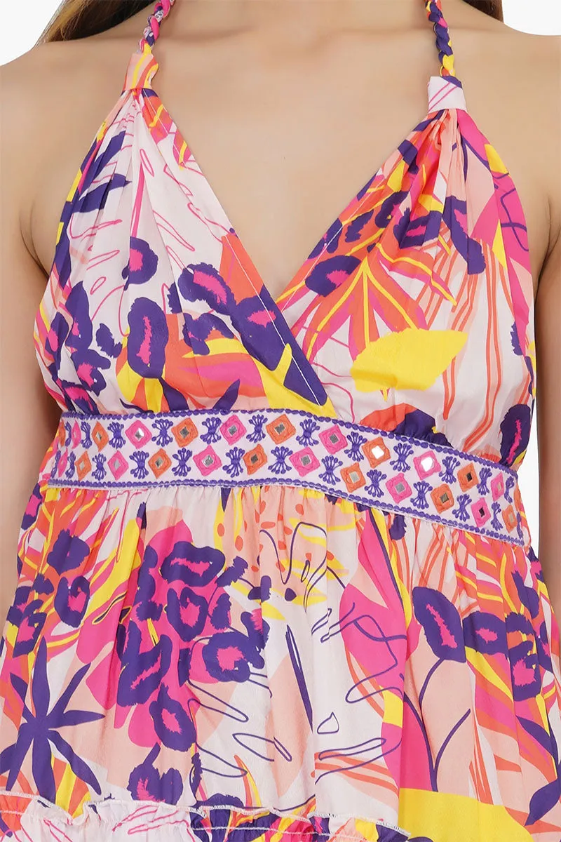 Leopard in Bright Forest Dress sold by America & Beyond product image thumbnail 5