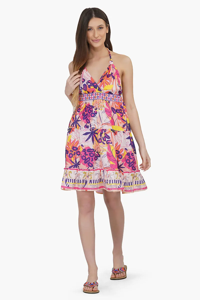 Leopard in Bright Forest Dress sold by America & Beyond