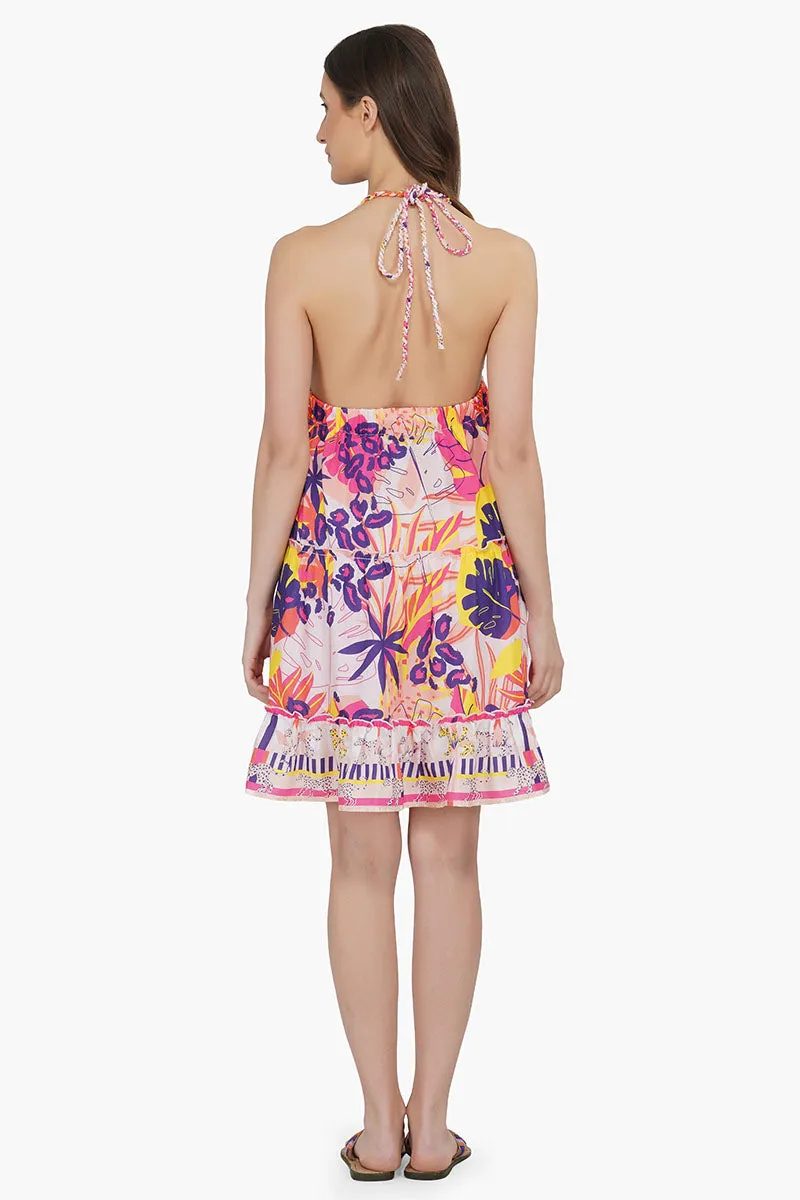 Leopard in Bright Forest Dress sold by America & Beyond product image thumbnail 4