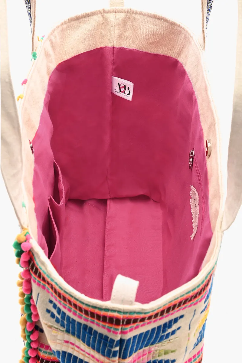 Alex Embellished Hand Beaded Tote sold by America & Beyond product image thumbnail 5