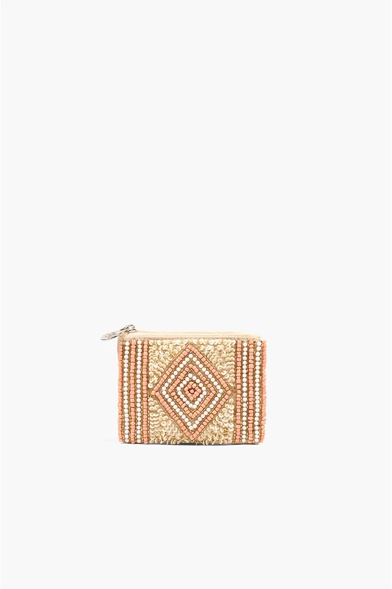 Rose Gold Embellished Mini Pouches sold by America & Beyond