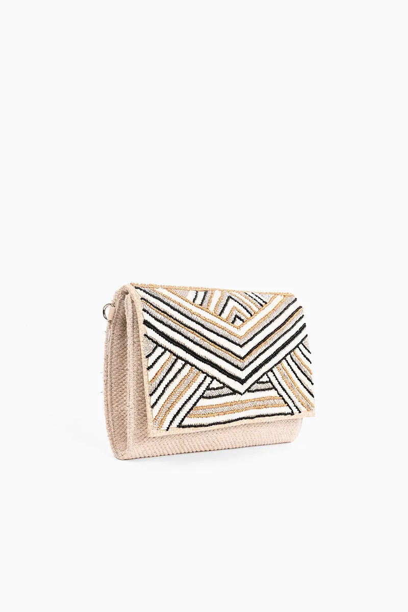 Glitz and Glam Hand Embellished Clutch sold by America & Beyond product image thumbnail 3