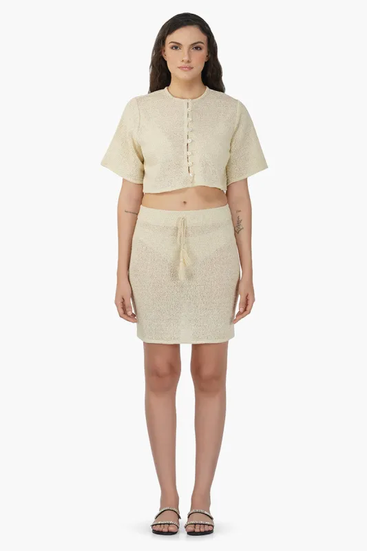 Uma Mesh Short Skirt sold by America & Beyond