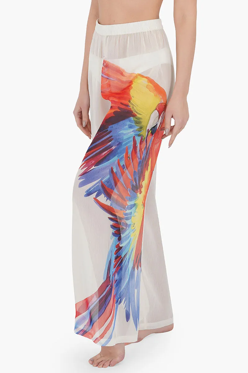 Parrot in Paradise Beach Cover Up Pants sold by America & Beyond product image thumbnail 3