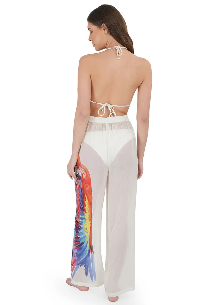 Parrot in Paradise Beach Cover Up Pants sold by America & Beyond product image thumbnail 4