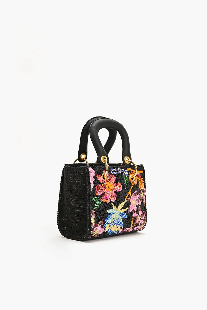 Midnight Floral Embellished Mini Evening Bag sold by America & Beyond product image thumbnail 4