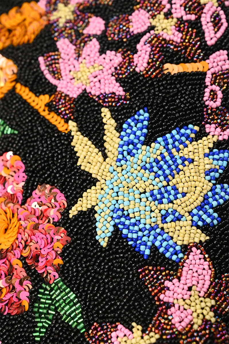 Midnight Floral Embellished Mini Evening Bag sold by America & Beyond product image thumbnail 2