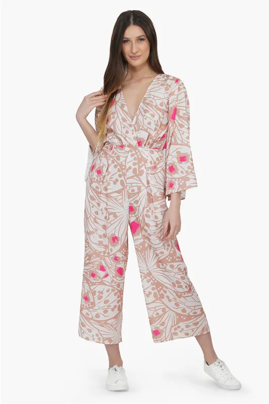 Misty Rose Butterfly Jumpsuit sold by America & Beyond