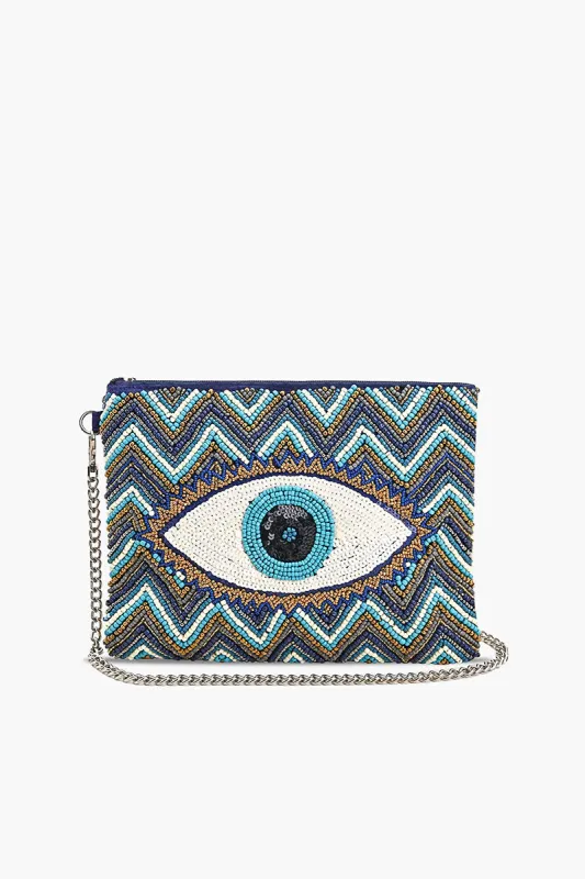 Grecian Nights Evil Eye Clutch sold by America & Beyond