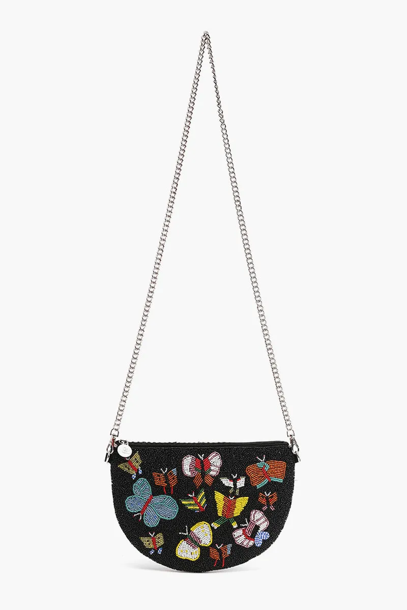 Butterfly Embellished Crossbody Pouch with Coin Pouch sold by America & Beyond product image thumbnail 2