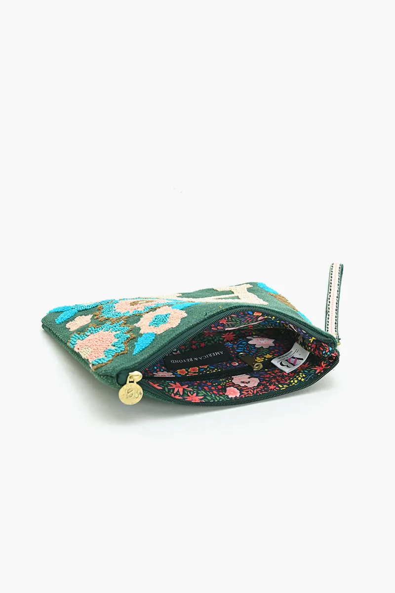 A Personalized Initial Embellished Wristlet Pouch sold by America & Beyond product image thumbnail 4