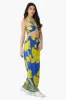 Yellow Daze Printed Halter Top sold by America & Beyond