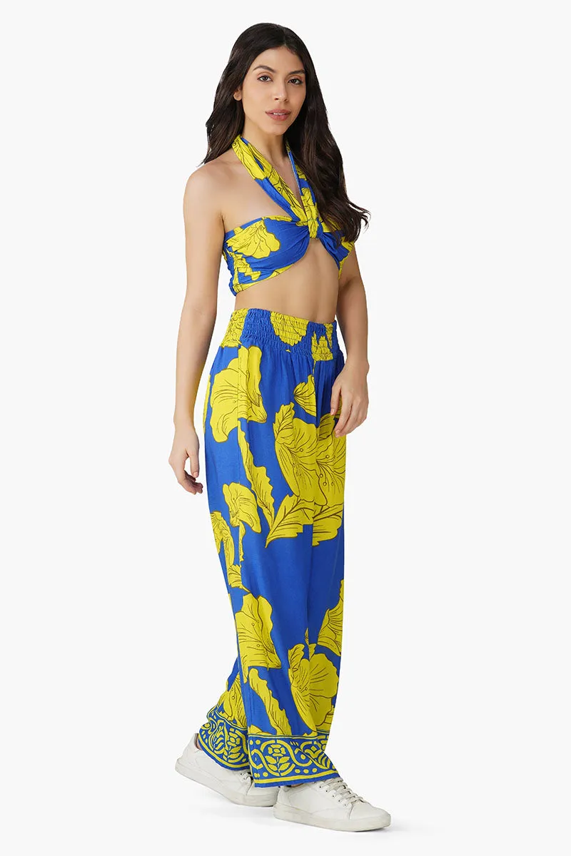 Yellow Daze Printed Halter Top sold by America & Beyond product image thumbnail 2