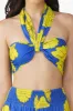 Yellow Daze Printed Halter Top sold by America & Beyond